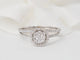 Bague 60 Bague solitaire en or blanc 18 kt et diamants 0,66 ct 58 Facettes 21835/30916