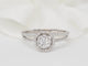 Bague 60 Bague solitaire en or blanc 18 kt et diamants 0,66 ct 58 Facettes 21835/30916