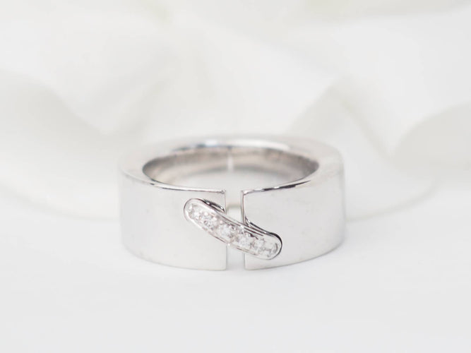 Bague 45 Chaumet Lien - Bague en or blanc 18 ct et diamants 58 Facettes 30880