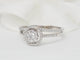 Bague 60 Bague solitaire en or blanc 18 kt et diamants 0,66 ct 58 Facettes 21835/30916