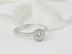 Bague 53.5 Bague solitaire en or blanc 18 kt et diamants 58 Facettes 30712/30923