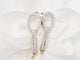 Boucles d'oreilles Boucles d’oreilles pendantes en or blanc 18 ct, diamants et perles de culture 58 Facettes 33102