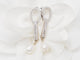 Boucles d'oreilles Boucles d’oreilles pendantes en or blanc 18 ct, diamants et perles de culture 58 Facettes 33102