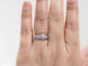 Bague 52.5 Demi-alliance en or blanc 18 kt et diamants 1,05 ct 58 Facettes 33105