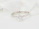 Bague 52.5 Bague solitaire en or blanc 18 kt et diamant 0,58 ct 58 Facettes 28293/31331