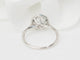 Bague 53 Bague solitaire en or blanc 18 kt et diamants 0,72 ct 58 Facettes 31788/32448