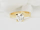 Bague 55 Bague solitaire en or jaune 18 kt et diamant taille ancienne 1,40 ct 58 Facettes 31380/31535