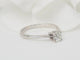 Bague 53 Bague solitaire en or blanc 18 kt avec diamant taille brillant 0,51 ct 58 Facettes 31198