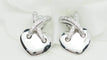Boucles d'oreilles Chaumet Liens - Boucles d’oreilles Double Liens en or gris 18 kt et diamants 58 Facettes 32735