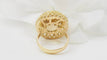 Bague 55 Bague filigranée en or jaune 18 ct et citrine facettée 58 Facettes 32760