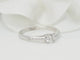 Bague 53 Bague solitaire en or blanc 18 kt et diamants 0,30 ct 58 Facettes 32448/31791