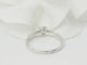Bague 53 Bague solitaire en or blanc 18 kt et diamants 0,30 ct 58 Facettes 32448/31791