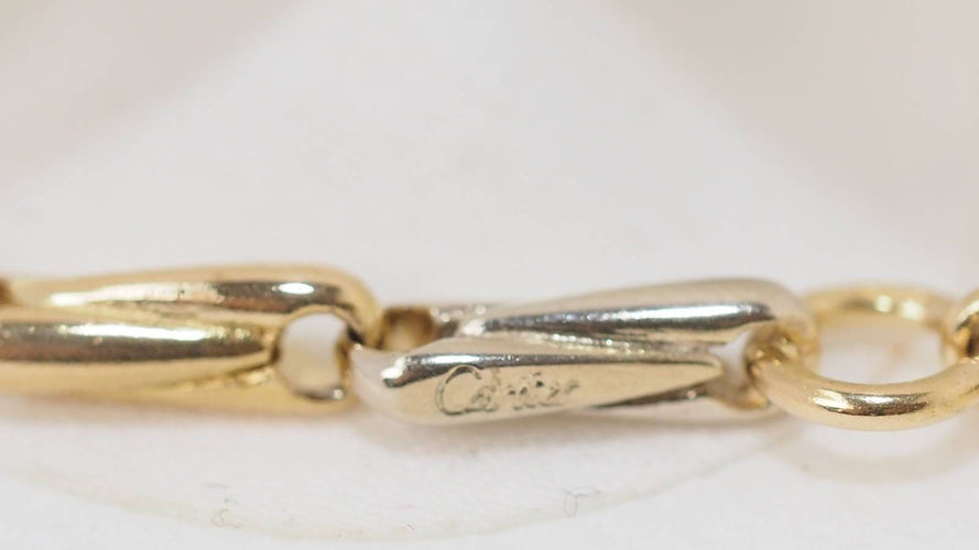 Collier 74cm Cartier Grain d'Avoine - Collier sautoir en or jaune 18 ct 58 Facettes 32383