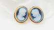 Boucles d'oreilles Boucles d’oreilles camées sur onyx en or jaune 18 ct 750 58 Facettes 32762