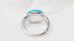 Bague 48 Pomellato Capri - Bague en or blanc 18 kt, turquoise et diamants 58 Facettes 32770