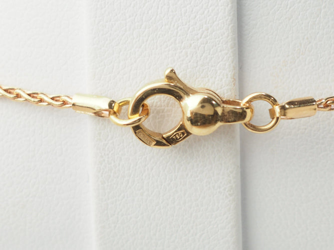 Collier Collier pendentif fleur en or rose 18 kt avec diamants 58 Facettes 33361