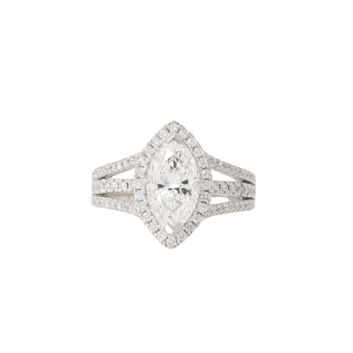 Bague 51 Bague diamant marquise 1.59ct 58 Facettes