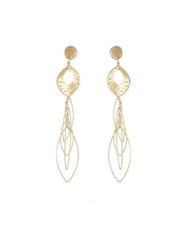 Boucles d'oreilles Or Jaune Boucles d'oreilles pendantes "Cocktail" en or jaune 18k 58 Facettes BO/220030