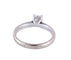 Bague 59 Bague solitaire en or blanc 18 carats et diamant 0,25 ct 58 Facettes BO/220098 NSS