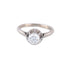 Bague 55 Bague solitaire en or blanc 18 carats et diamant 0,50 ct 58 Facettes BO/220063-64 RIV