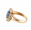 Bague 51 Bague Fleur en or jaune 18 carats et saphir, diamants 58 Facettes BO/220141