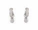 Boucles d'oreilles Boucles d'oreilles demi-créoles "Stone" en or blanc 18k et diamants 58 Facettes BO/220046