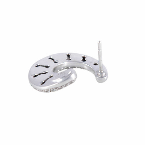 Boucles d'oreilles Boucles d'oreilles Luna en or blanc 18k et diamants 58 Facettes BO/220091