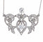 Collier Collier Art Nouveau ajouré en or blanc 18k, platine et diamants 58 Facettes BO/220125