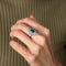Bague 50 Bague Art Déco en platine et saphir, entourée de diamants 58 Facettes BO/220144