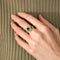 Bague 51 Bague Fleur en or jaune 18 carats et saphir, diamants 58 Facettes BO/220141
