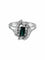 Bague 59 Bague "Étreinte" en or blanc et diamants avec saphir ovale 58 Facettes 24921