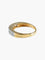 Bague 54 Bague alliance trois lignes pavées en or jaune 18k et diamants 58 Facettes BO/130069