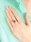 Bague 59 Bague "Étreinte" en or blanc et diamants avec saphir ovale 58 Facettes 24921