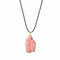 Pendentif Pendentif vintage tranche de rhodochrosite en or jaune 18 carats 58 Facettes C145