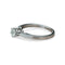 Bague 54 Solitaire - Bague en or blanc 18 carats avec diamant 0,35 ct 58 Facettes 282