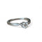 Bague 54 Solitaire - Bague en or blanc 18 carats avec diamant 0,35 ct 58 Facettes 282
