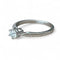 Bague 54 Solitaire - Bague en or blanc 18 carats avec diamant 0,35 ct 58 Facettes 282