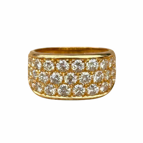Bague 54 Carl Bucherer - Bague pavée de diamants en or jaune 18 carats 58 Facettes 312