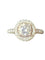 Bague Solitaire Diamant 1,03 (H/SI1) Halo en or blanc 58 Facettes