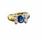 Bague 56 Bague rouleau saphirs et diamants en or 18 carats 58 Facettes 342