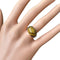 Bague 52 Bague œil de tigre en or jaune 18 carats 58 Facettes 347