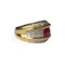 Bague 54 Bague rubis et diamants en or 18 carats 58 Facettes 329