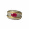 Bague 54 Bague rubis et diamants en or 18 carats 58 Facettes 329
