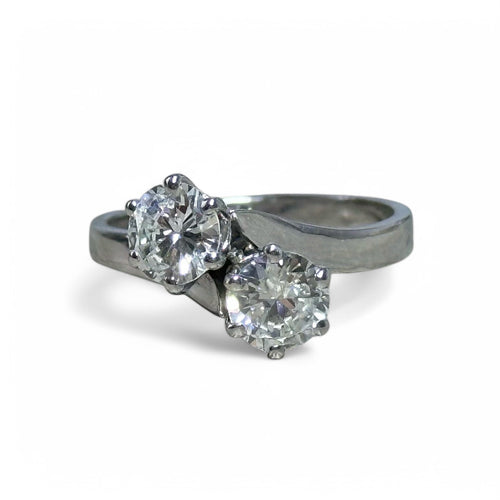 Bague 52 Bague toi et moi en or 18 carats et diamants 58 Facettes 333