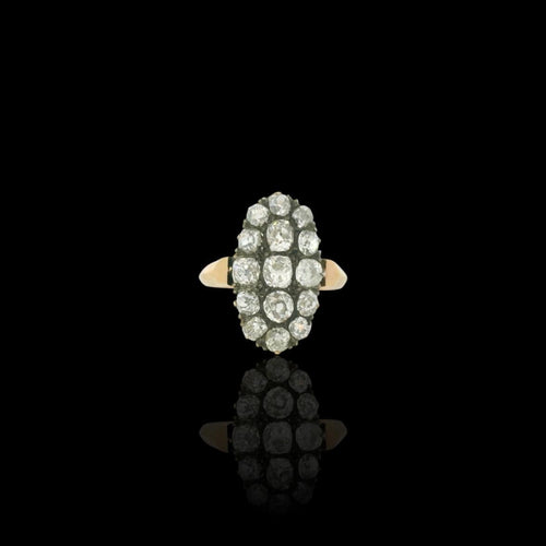 Bracelet Bracelet jonc fin XIXe siècle en or jaune 18k et perles 58 Facettes
