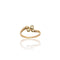 Bague 53 Bague Toi et Moi en or 18k, platine et diamants 58 Facettes