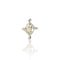 Bague 56 Bague Belle Époque en diamants, diamant jaune 0,55 ct 58 Facettes