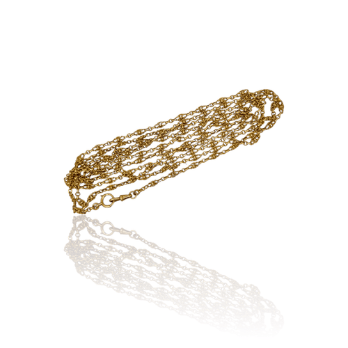 Collier Sautoir victorien en or 18k (750) 58 Facettes