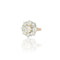 Bague 52 Bague cluster en or blanc et jaune 18k et diamants 58 Facettes