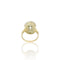 Bague 56 Bague fin XIXe en or jaune 18k, argent, diamants et saphirs 58 Facettes